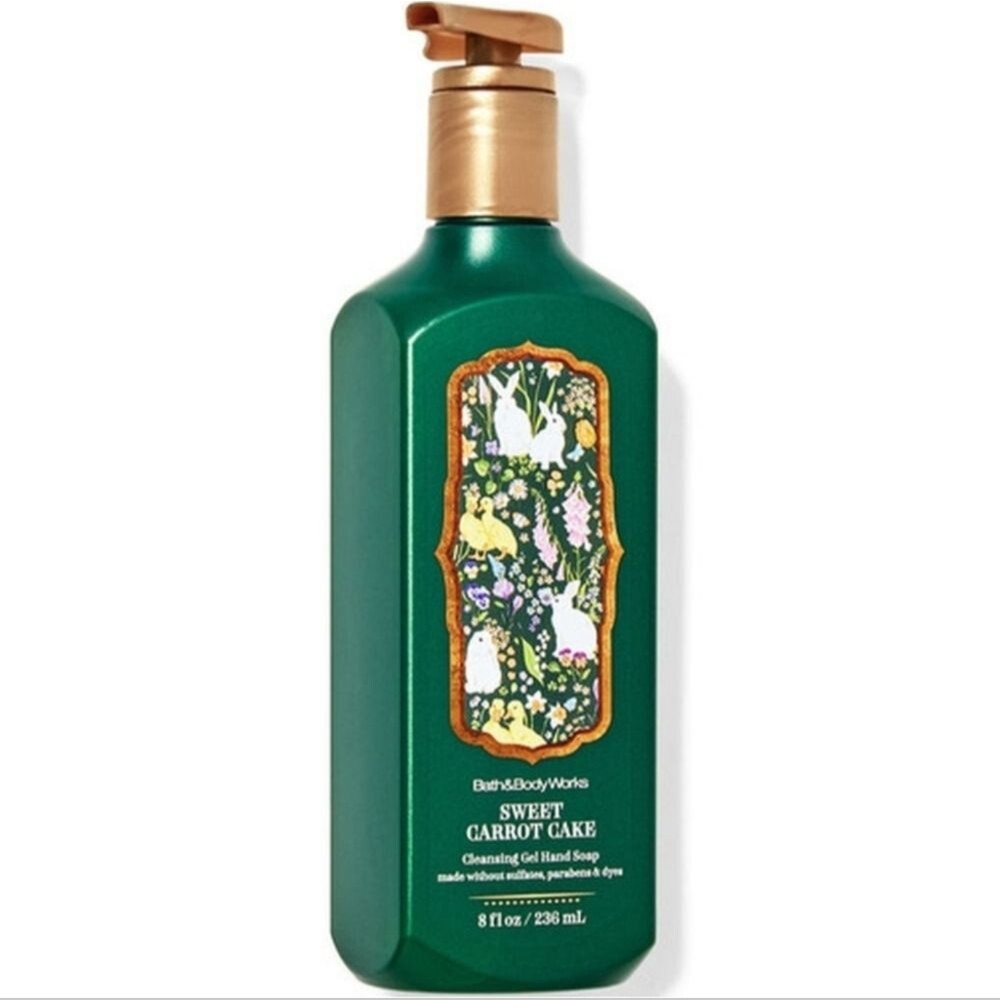Bath & Body Works Sweet Carrot Cake Easter Bunny Cleansing Gel Hand Soap 8oz NEW